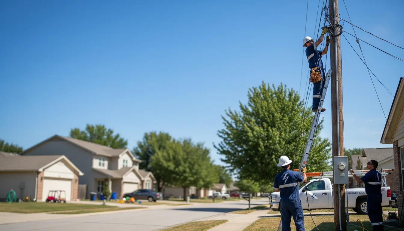Residential electrician providing installation services in Aurora, NC